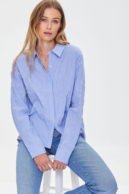 Gauze Button-Front Shirt | Forever 21 (US)