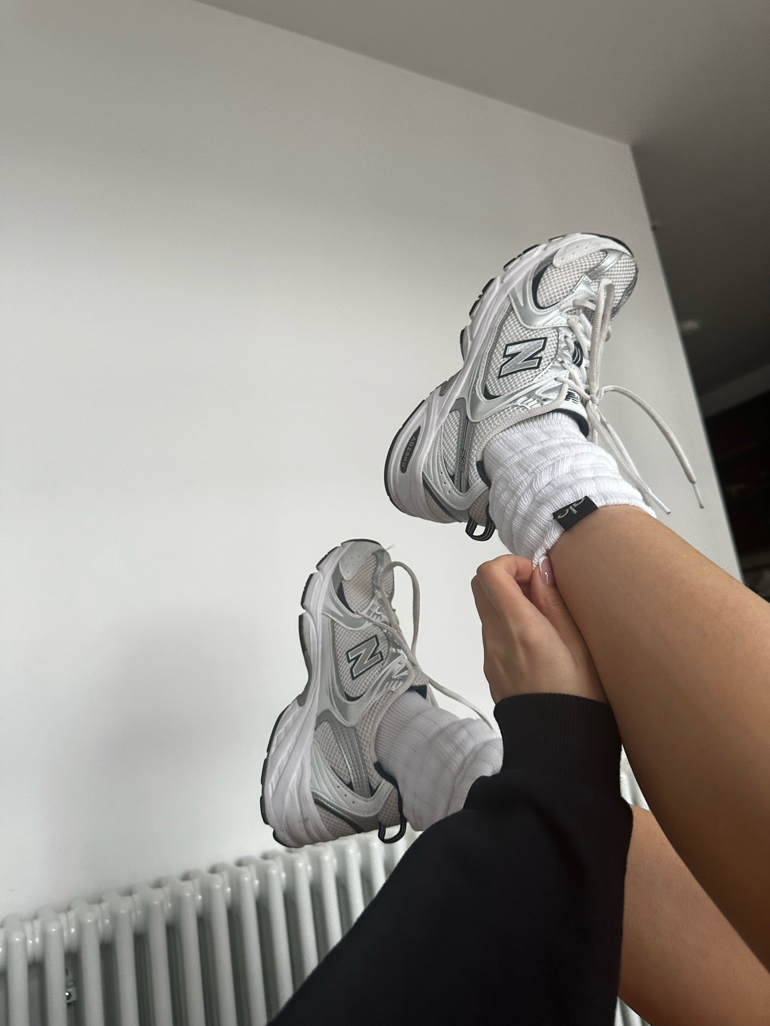 Alo yoga scrunch socks, new balance sneakers 

#LTKfitness #LTKeurope