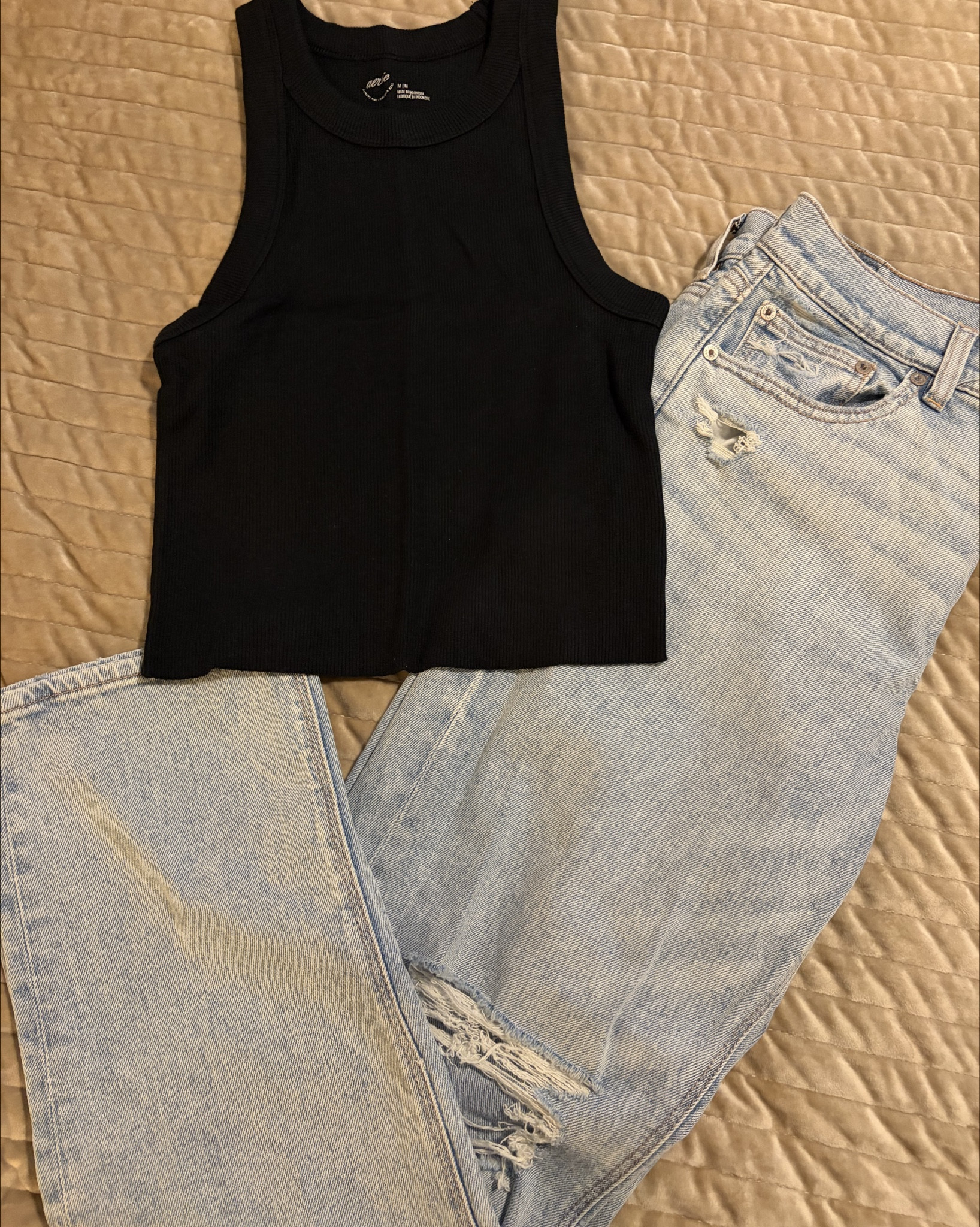My most recent AE haul! All successful and that’s a win. This black tank is perfect to wear under jackets, flannels, etc. 

#LTKStyleTip #LTKFindsUnder50 #LTKSaleAlert