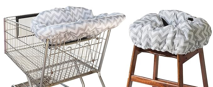 Itzy Ritzy Shopping Cart and High Chair Cover Featuring Padding, Toy Loops, Pockets and Safety Be... | Amazon (US)