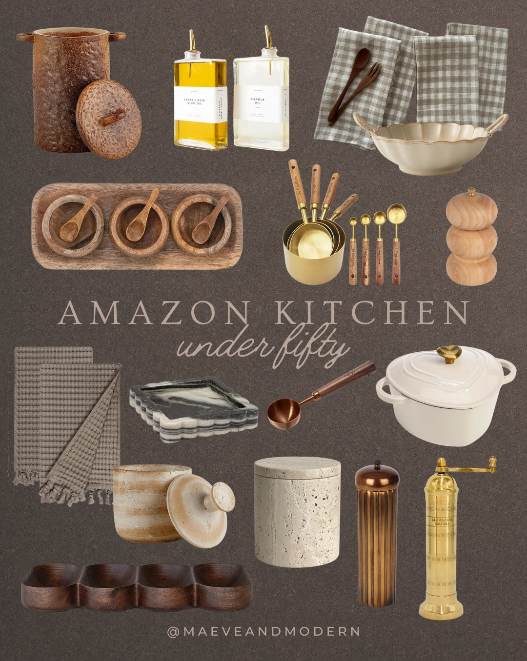 Amazon Kitchen Finds Under $50

Budget-friendly Amazon kitchen finds under fifty featuring chic glass oil dispensers, modern measuring cups, marble trays, spice grinders, and earthy stoneware canisters. Perfect for elevating everyday cooking with stylish yet functional essentials. #AmazonKitchen #AmazonHome #KitchenDecor #AmazonFinds #Under50 #AffordableKitchen #ModernKitchenStyle #MaeveAndModern

Keywords: Amazon kitchen finds, affordable kitchen decor, glass oil dispensers Amazon, modern measuring cups, marble kitchen tray, kitchen canisters Amazon, rustic kitchen essentials, chic kitchen styling, budget kitchen finds, cooking essentials Amazon, neutral kitchen decor, stoneware jars Amazon, modern rustic kitchen, Amazon under 50 decor, affordable kitchen tools

Follow @maeveandmodern on Instagram, Pinterest, LTK, and TikTok! 

 

#LTKHome #LTKFindsUnder50 #LTKFindsUnder100