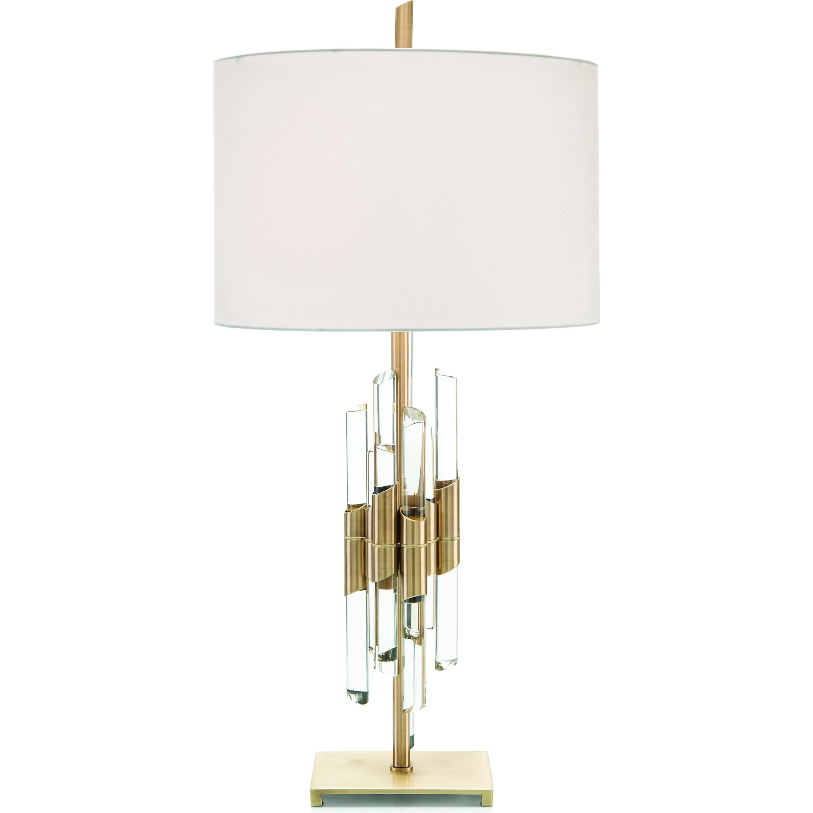 Metal, Glass Rod Table Lamp | Layla Grayce