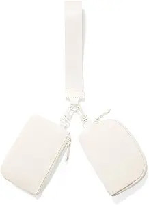 Viverte Mini Zip Around Wristlet Wallets for Women Small Portable Coin Purse Dual Pouch Keychain ... | Amazon (US)