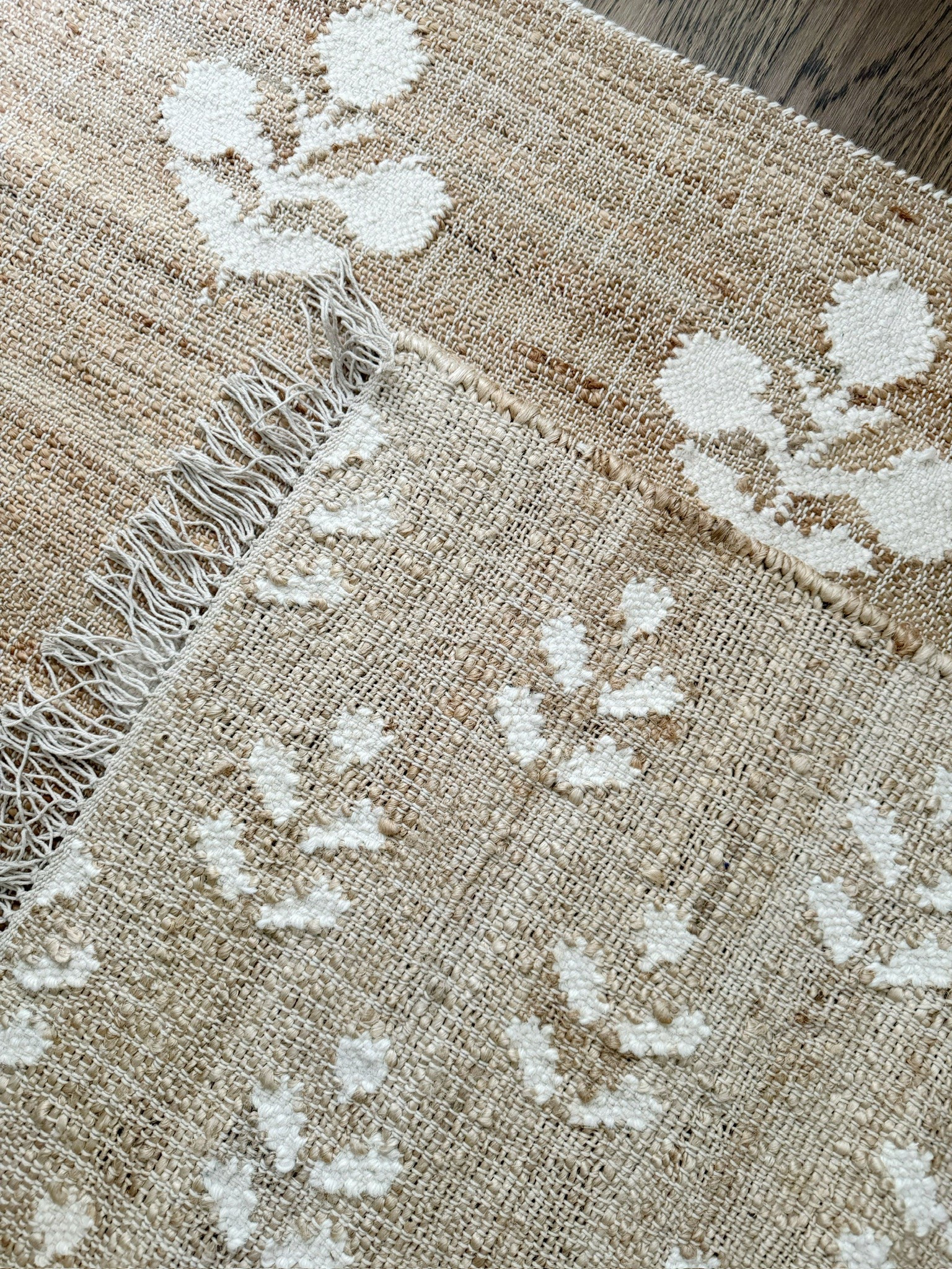 Walmart floral jute rug that looks like it’s from Ballard, Serena and Little or erin gates 

#LTKHome