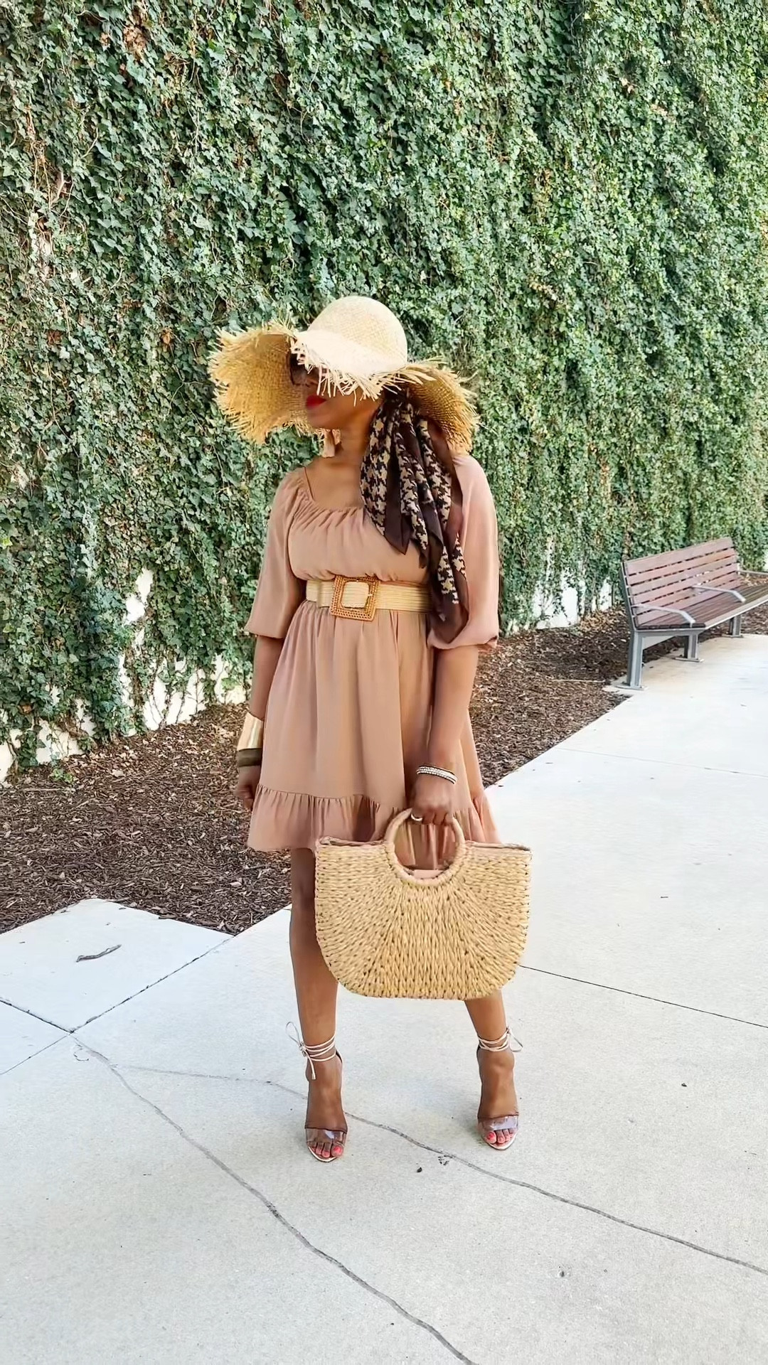 The perfect summer date outfit. 
This hat and bag are showstoppers together. The dress is chef’s kiss! 💋 

#LTKFindsUnder100 #LTKxNSale #LTKSummerSales