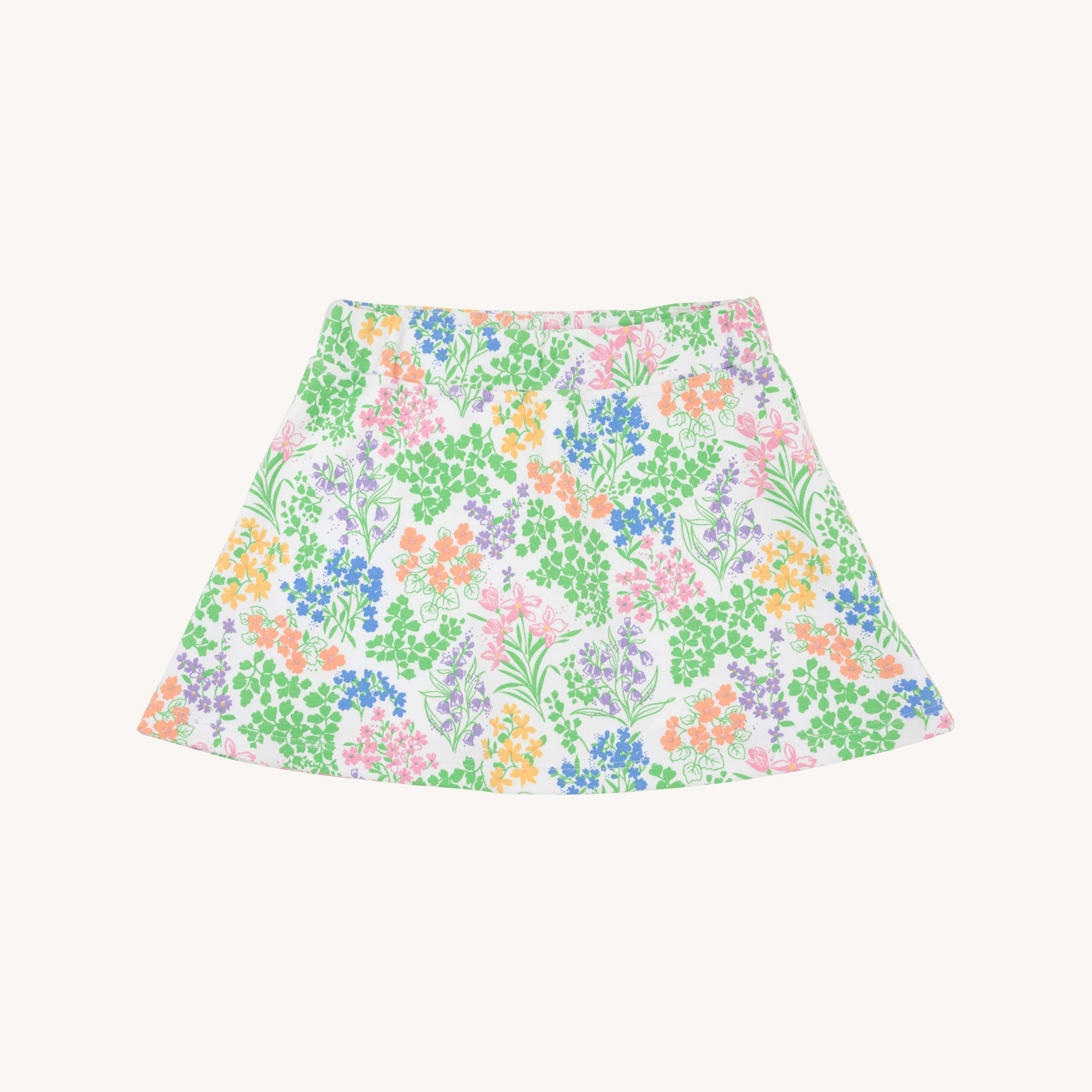 Searcy Skort - Gaston Street Garden with Worth Avenue White | The Beaufort Bonnet Company
