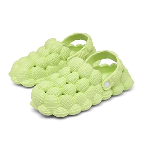 Kids Bubble Slides Shoes Garden Clogs, Boys Girls Cushioned Massage Golf Ball Slides Platform Comfortable Bubble Slipper Sandal Green | Amazon (US)