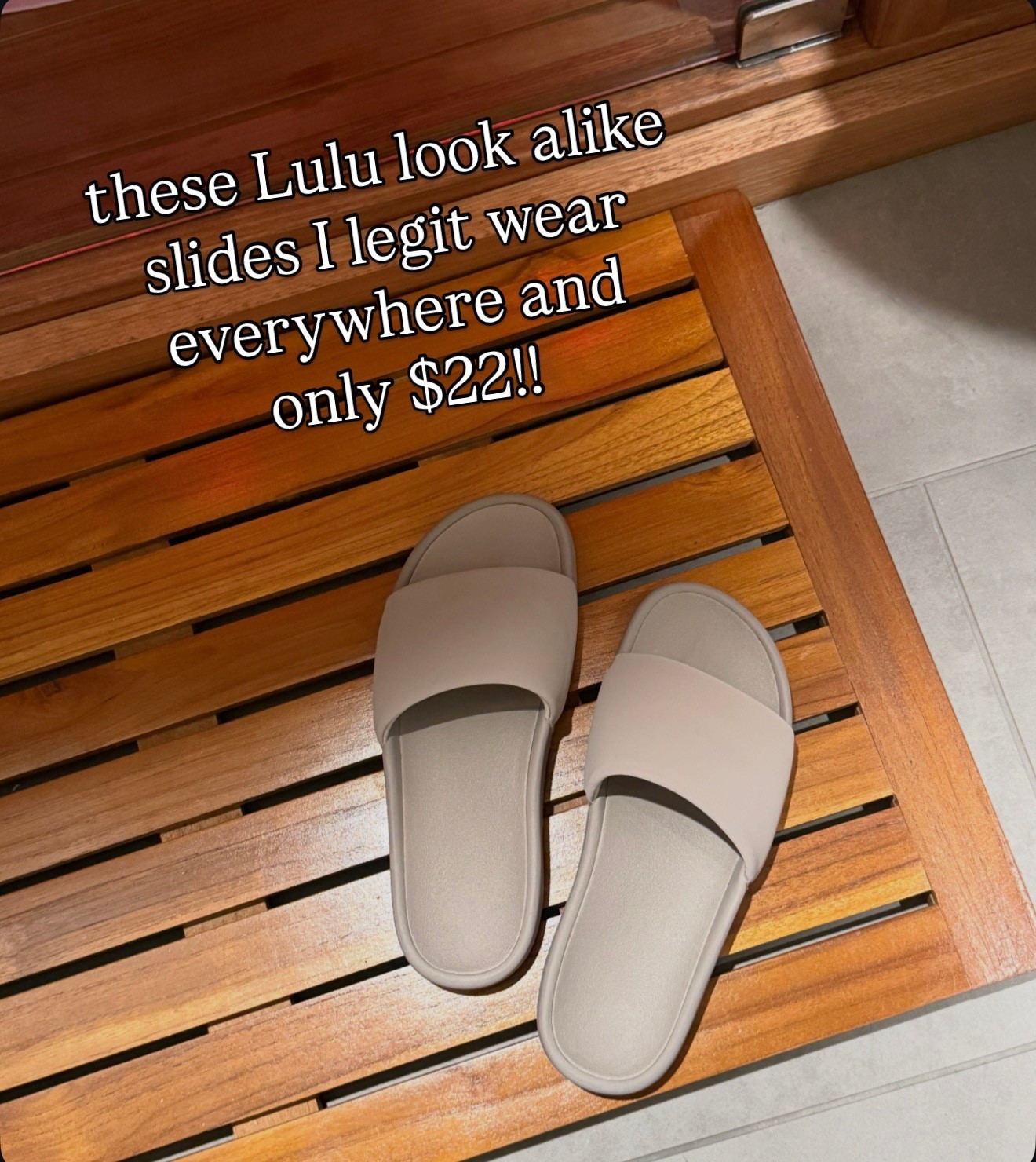 These lululemon look alike slides are so good 