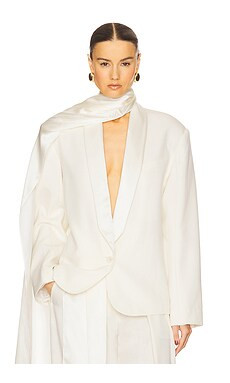 Helsa The Tux Blazer in Wool in Cream from Revolve.com | Revolve Clothing (Global)