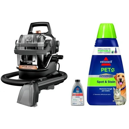 BISSELL Little Green HydroSteam Portable Carpet Cleaner 3532 + Pet Stain Odor Remover | Walmart (US)