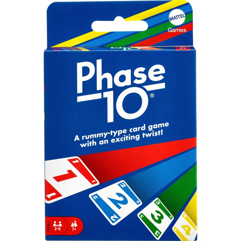 Phase 10 Card Game, Family Game for Adults & Kids, Challenging & Exciting Rummy-Style Play | Walmart (US)