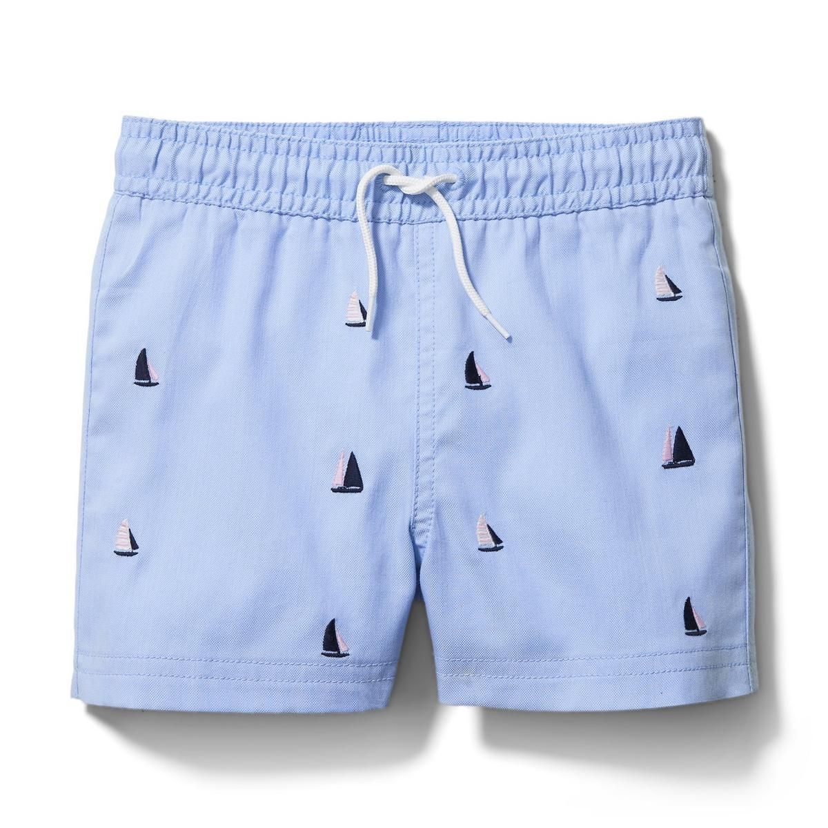 Embroidered Sailboat Swim Trunk | Janie and Jack