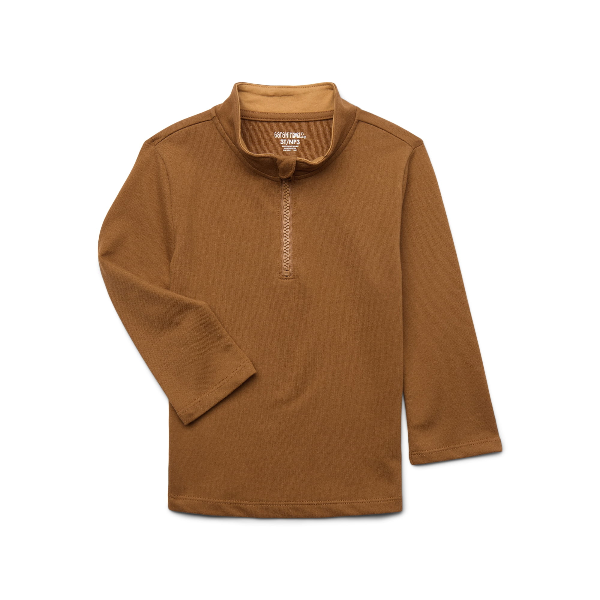 Garanimals Toddler Boys Quarter Zip Pullover with Long Sleeves, Sizes 18M-5T | Walmart (US)