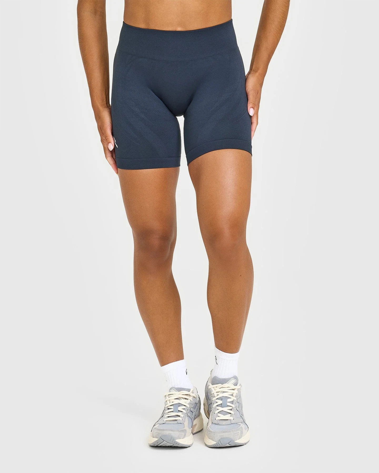 EnhanceLift™ Seamless Shorts with White Logo 
 True Blue | Oner Active (UK / US)