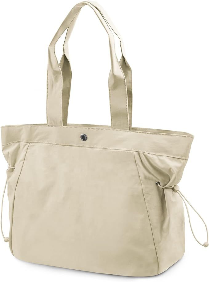 viewm Tote-Bag-for-Women - Gym Tote Bag for Women with Lulu 18L Side-Cinch Shopper Shoulder Lemon... | Amazon (US)