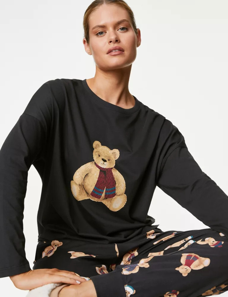 Carbon Spencer Bear Pyjama Set | Marks & Spencer (UK)