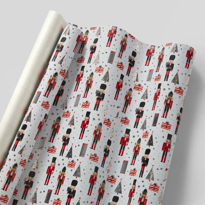 Nutcrackers Gift Wrap White - Wondershop™ | Target
