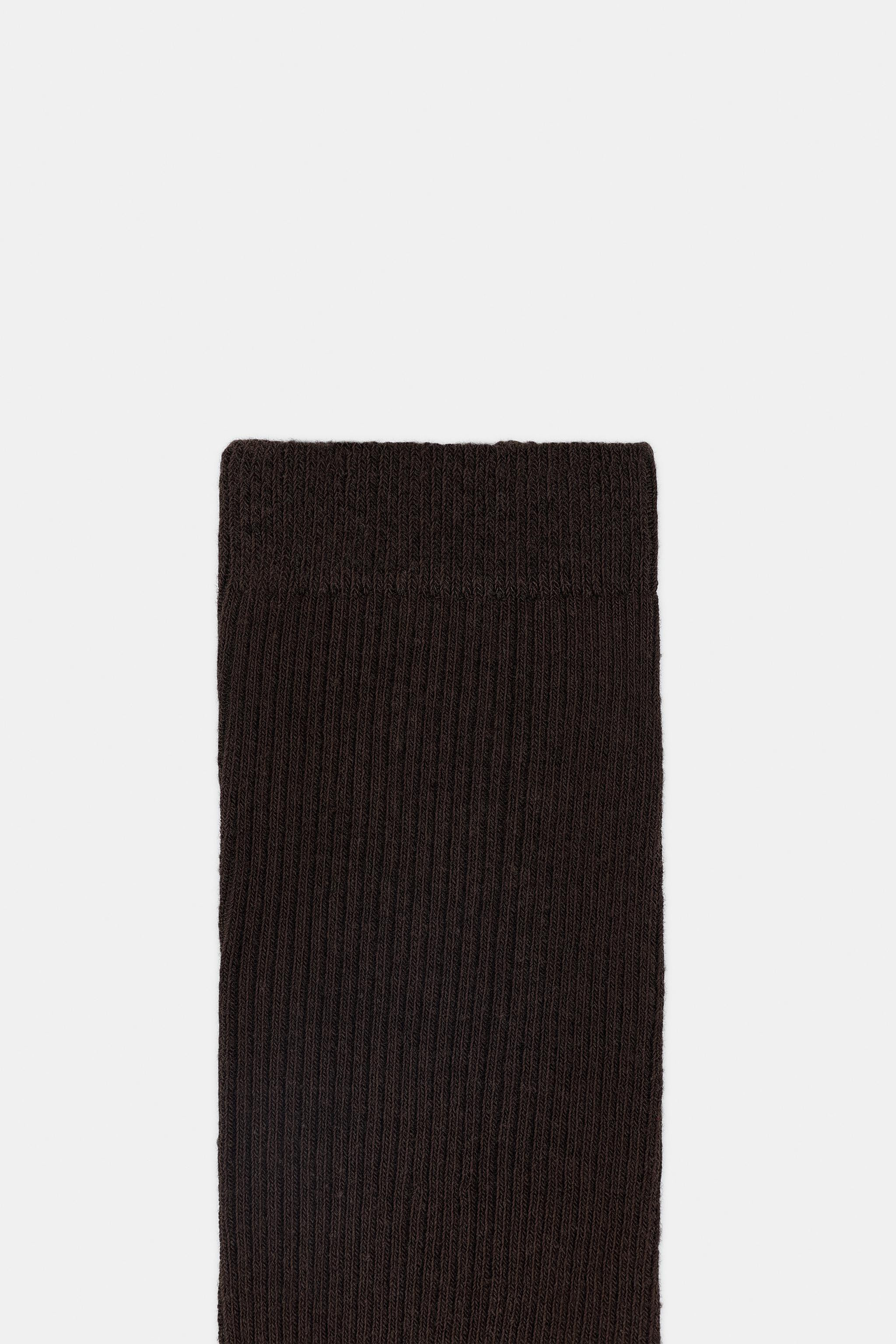 MICRO-RIBBED COTTON SOCKS | Zara UK