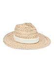 Chevron-Trim Straw Fedora | Saks Fifth Avenue