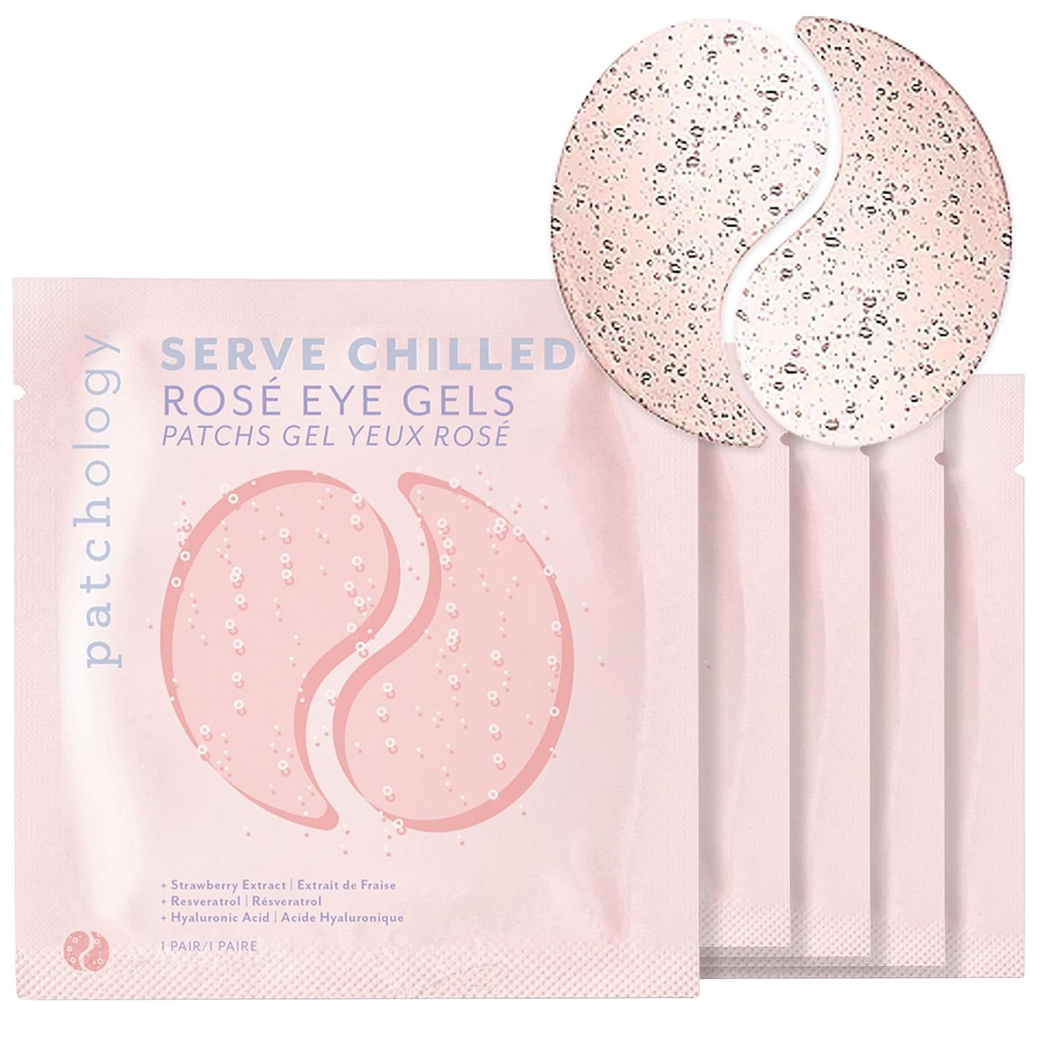 Patchology Serve Chilled Rosé Hydrating Under Eye Patches for Dark Circles, Beauty & Personal Ca... | Amazon (US)