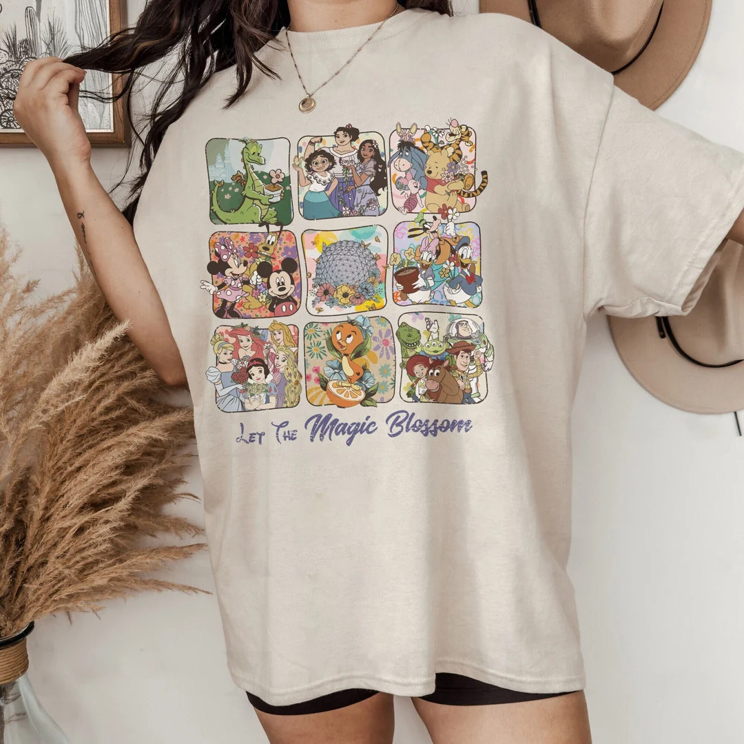 Retro Disney Epcot Flower Let The Magic Blossom, Let The Magic Blossom Disney Epcot Flower And Ga... | Etsy (US)