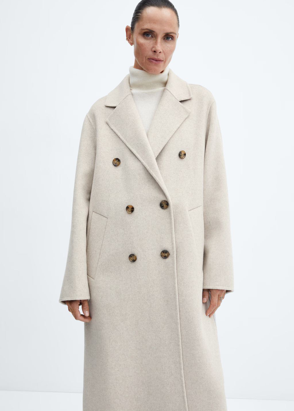 Handmade oversized wool coat | Mango (US/MX/AU)