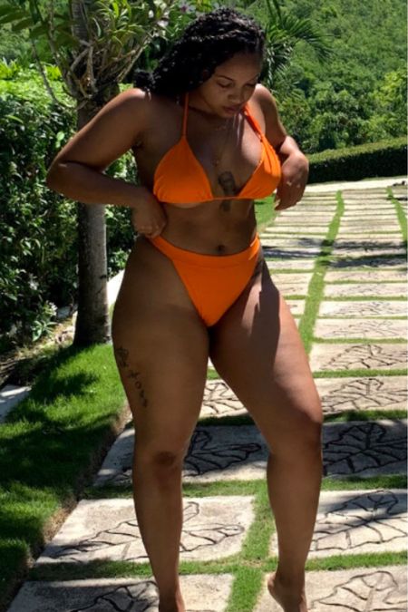 Orange Bikini for beach day /pool day 

#LTKstyletip #LTKunder50 #LTKsalealert