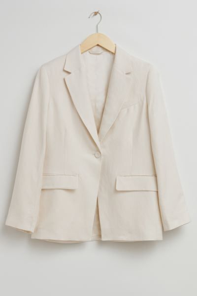 Relaxed Cut-Away Tailored Blazer | H&M (UK, MY, IN, SG, PH, TW, HK)