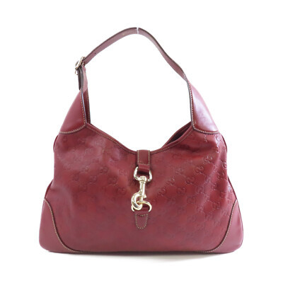 GUCCI GG GHW Shoulder Bag Handbag 153029 Calfskin Leather Red | eBay US