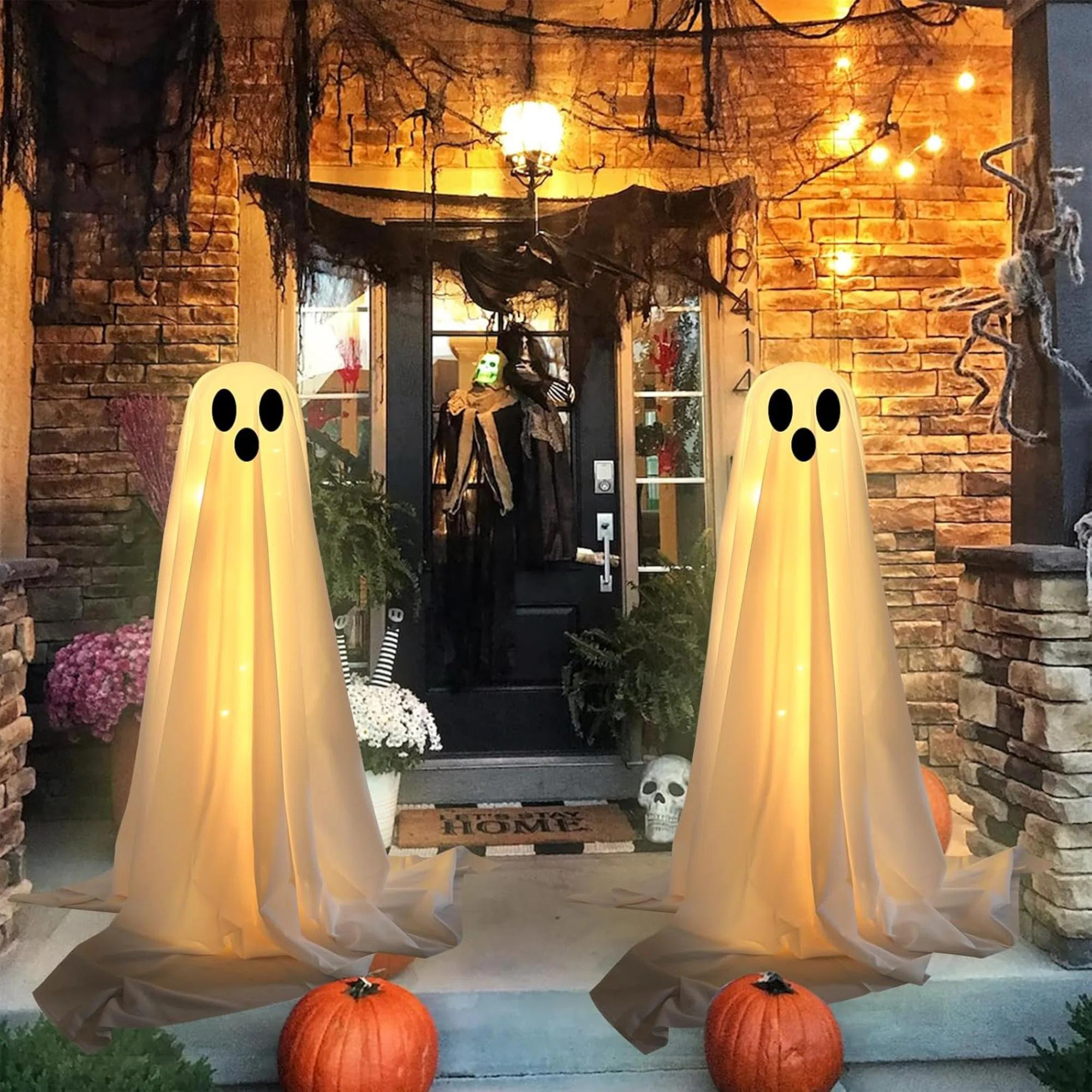 The Holiday Aisle® Halloween Decorations Outdoor Indoor-2 Packs Light Up Ghost-Lighted Spooky Gh... | Wayfair North America