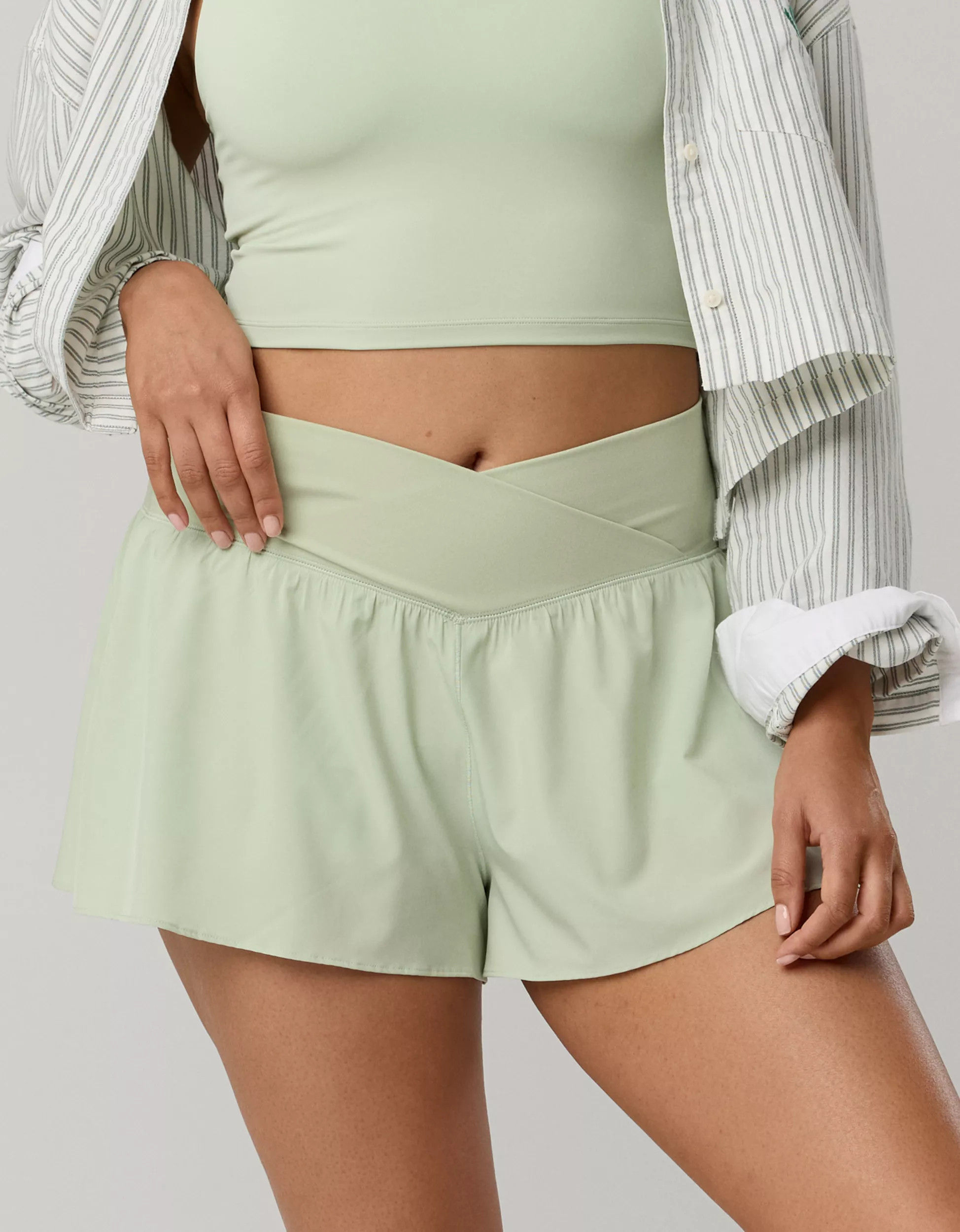 OFFLINE By Aerie Real Me Crossover Flowy Short | Aerie
