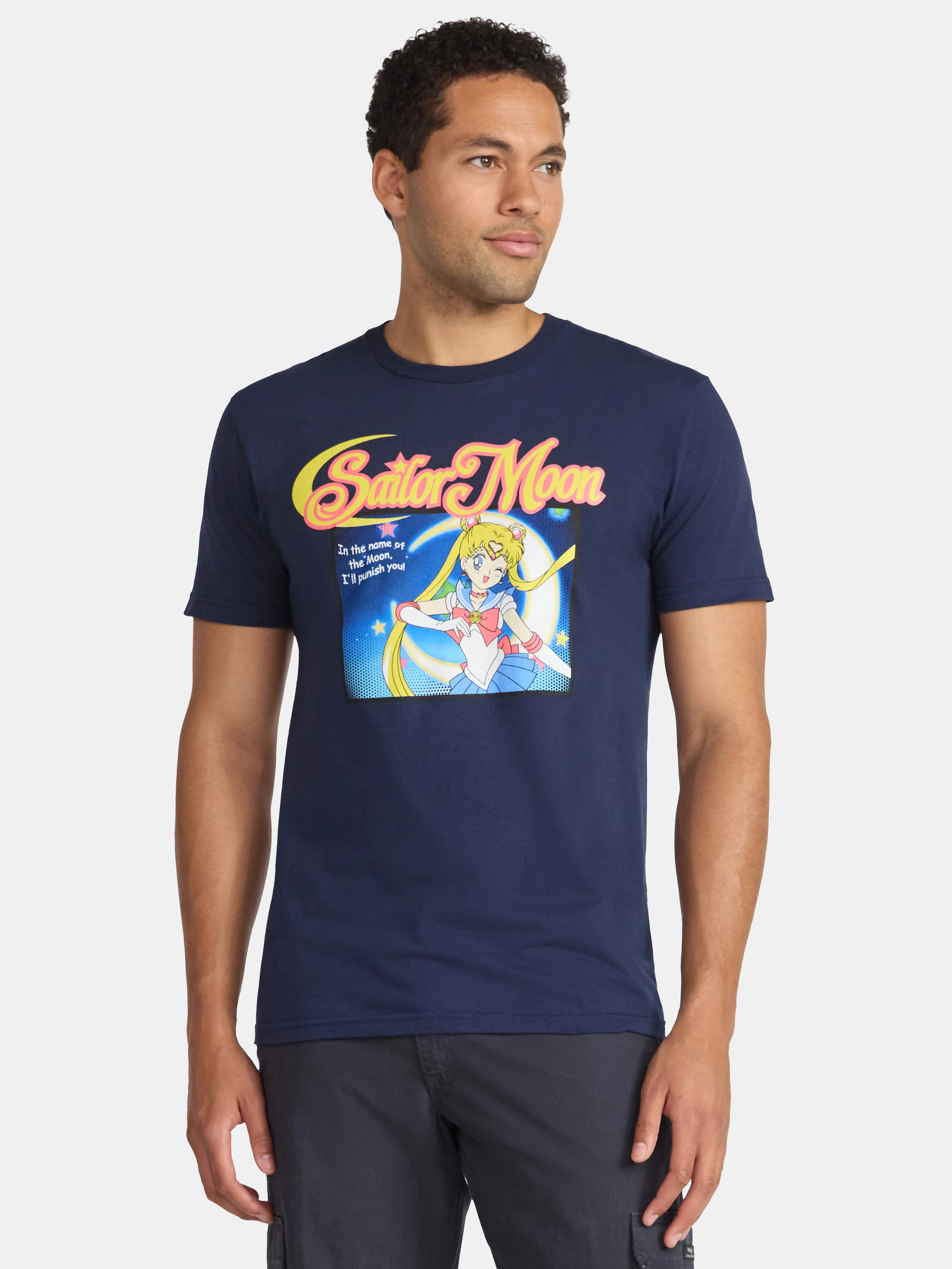 Sailor Moon Men's and Big Men's Graphic Tee with Short Sleeves, Sizes S-3XL | Walmart (US)