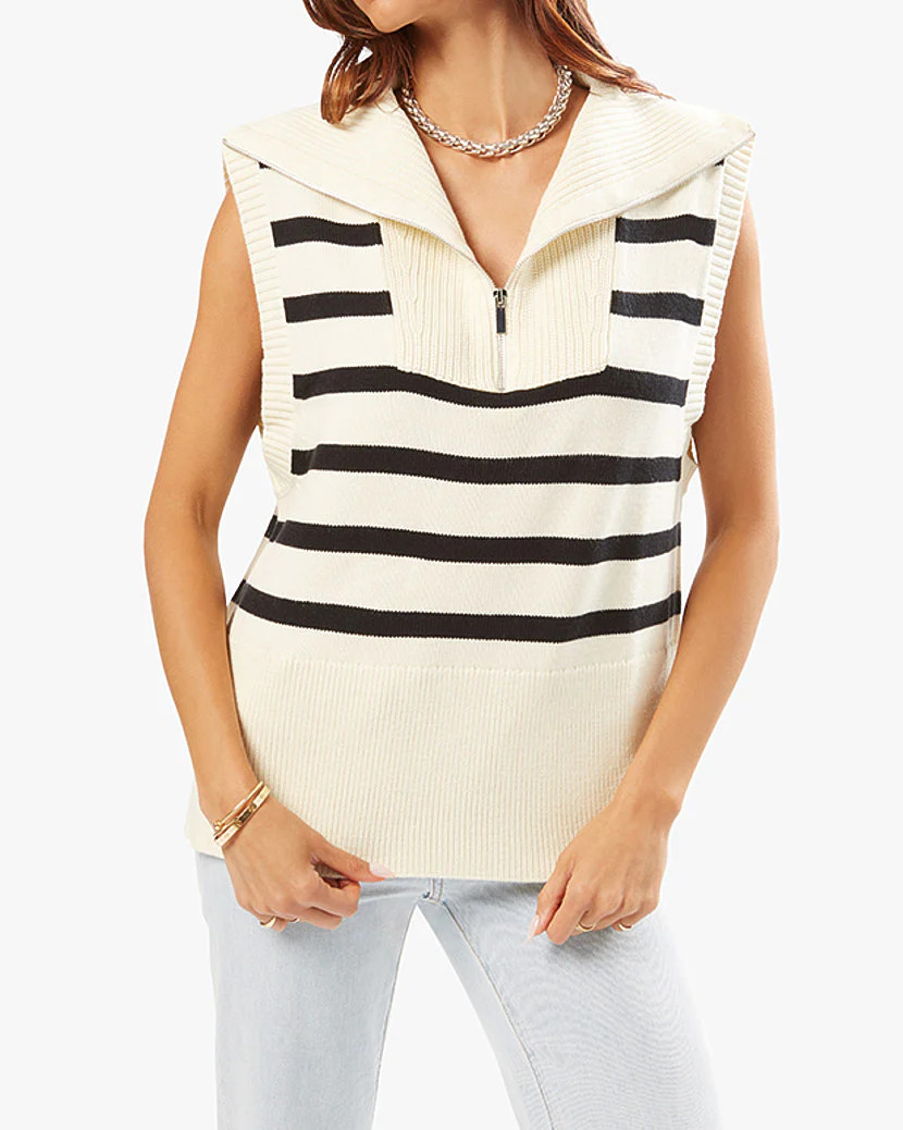 Half Zip Sweater Vest | We Wore What