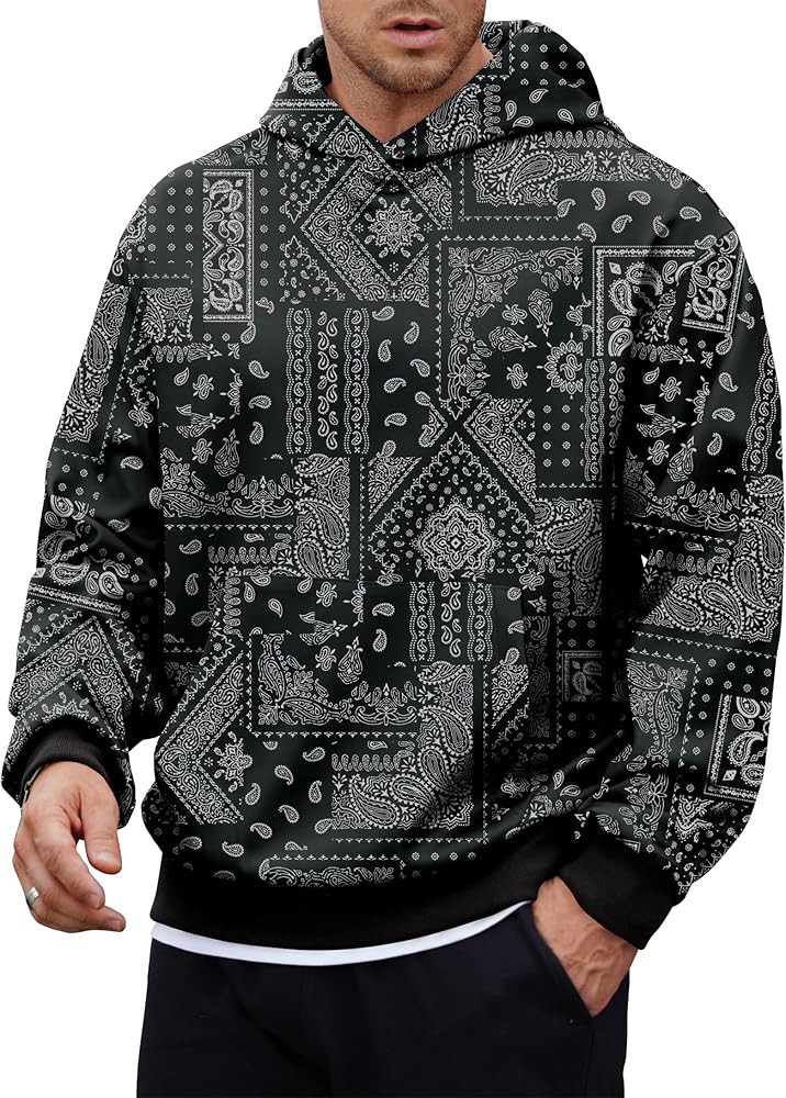 Herberton Men's Camo Hoodie Forest Print Midweight Soft Casual Hooded Pullover with Pocket (S-XXL... | Amazon (US)