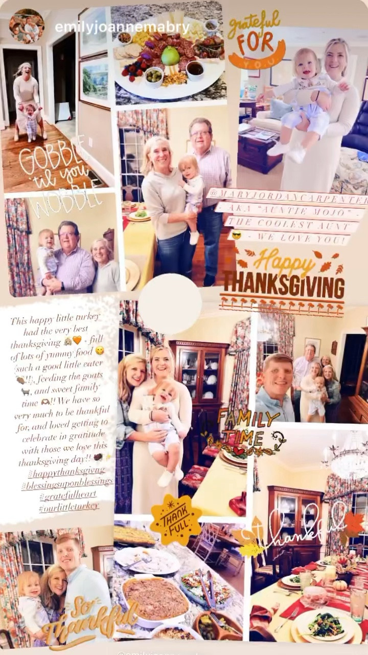 This happy little turkey had the very best thanksgiving 👼🏼🧡 - full of lots of yummy food 😋 (such a good little eater 👏🏽!!), feeding the goats 🐐, and sweet family time 🫶🏽!! We have so very much to be thankful for, and loved getting to celebrate in gratitude with those we love this thanksgiving day!! 🦃✨ #happythanksgivng #blessingsuponblessings #gratefulheart #ourlittleturkey

#LTKHoliday #LTKSeasonal #LTKfamily