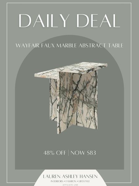 This beautiful faux marble side table is 48% off right now making it only $83!! If you’re looking for a statement piece without the large price tag, this piece is perfect! 

#LTKHome #LTKSaleAlert