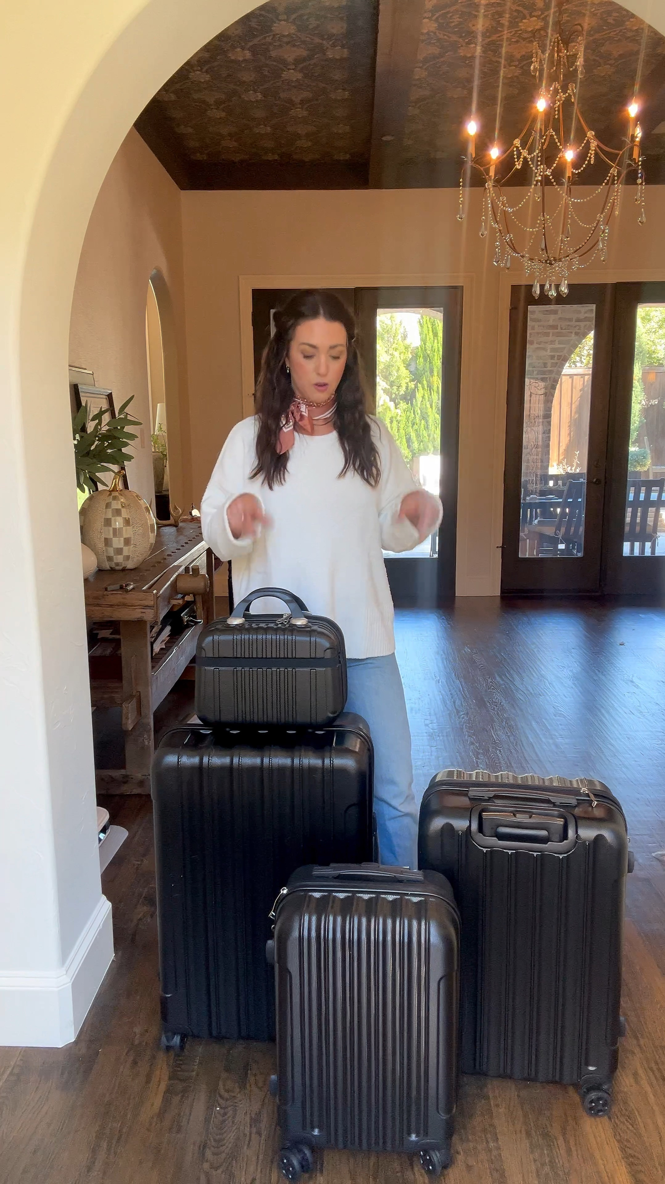 4-piece luggage set! Down to $139! These are great pieces and all fit into each other for easy storage. 

#LTKSaleAlert #LTKVideo #LTKTravel