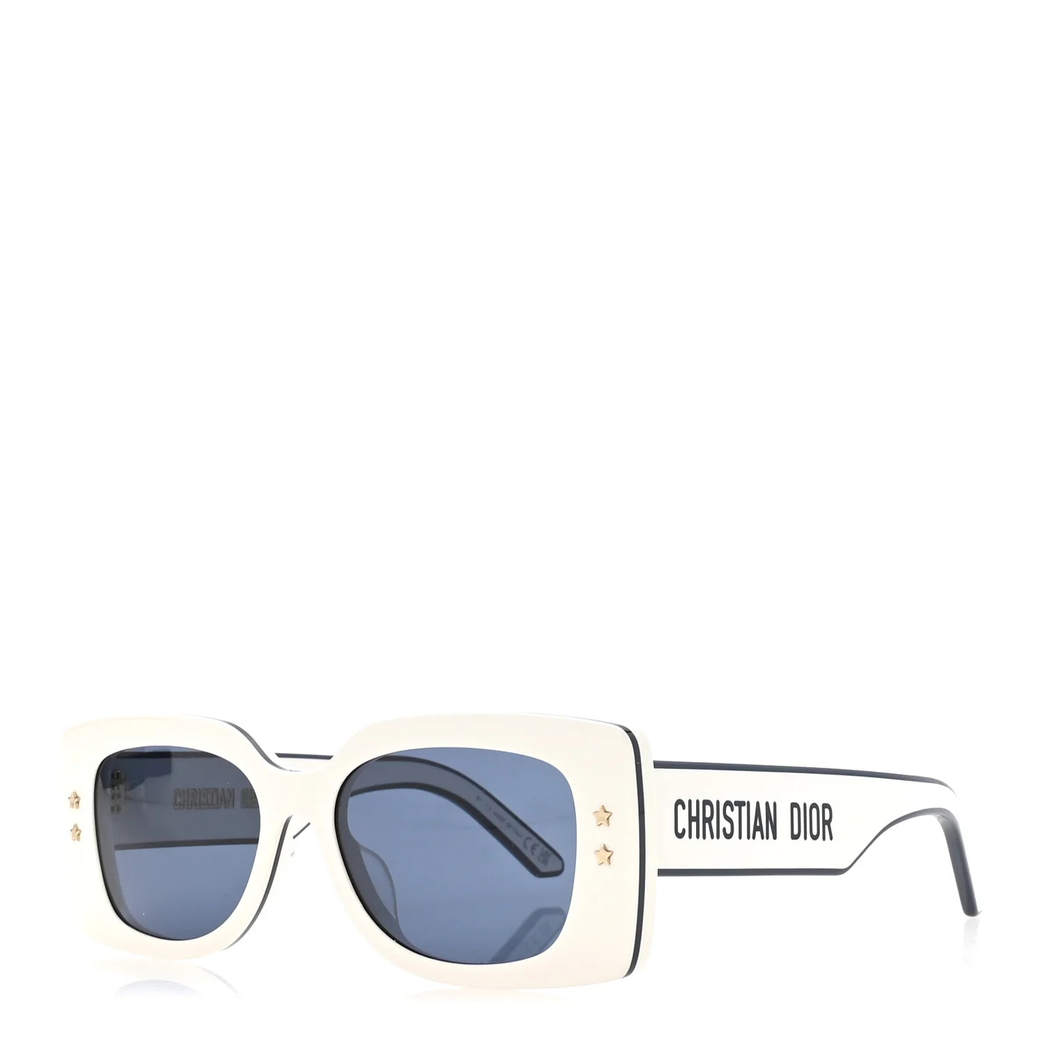 Diorpacific S1U Square Sunglasses White Blue | FASHIONPHILE (US)