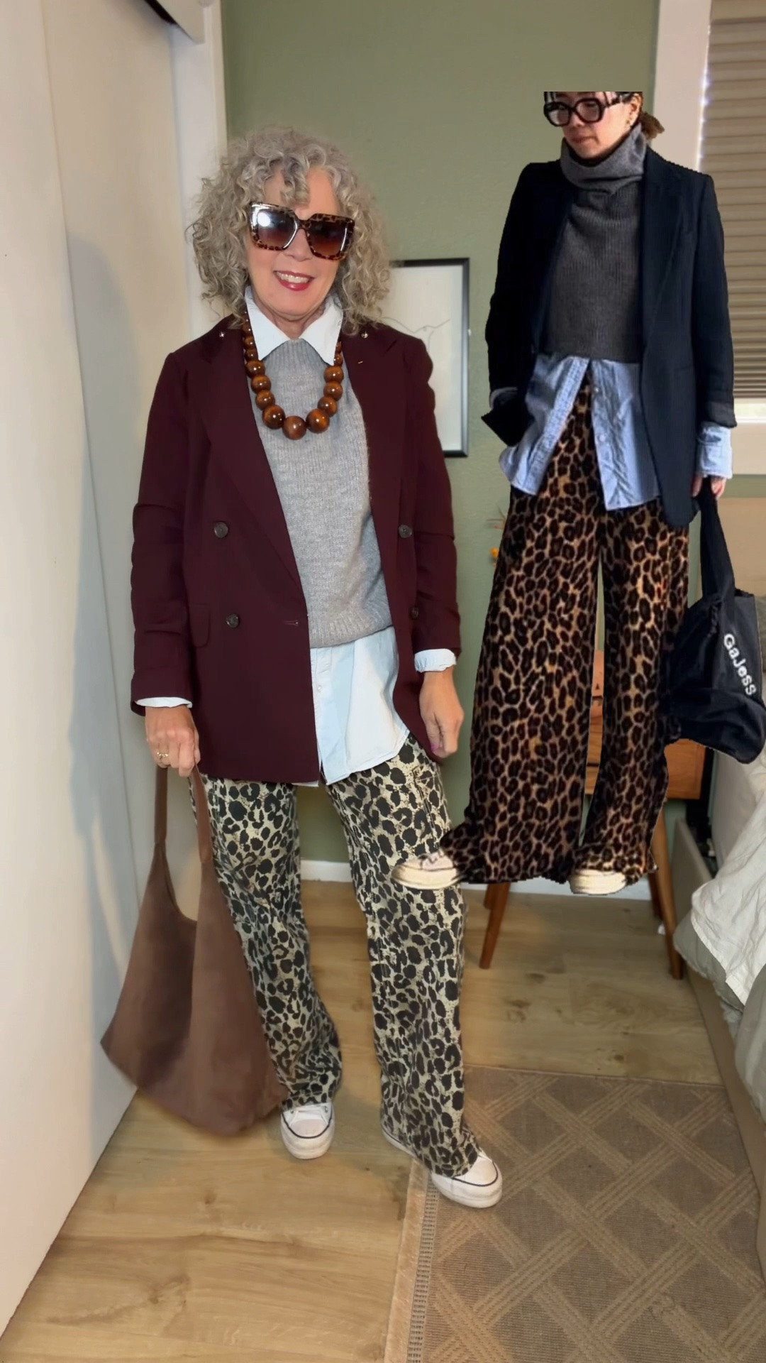 Pinterest inspired
Walmart pants size small
Blazer size small
Shirt L 
Shoes I went down I size 
My sweater is older