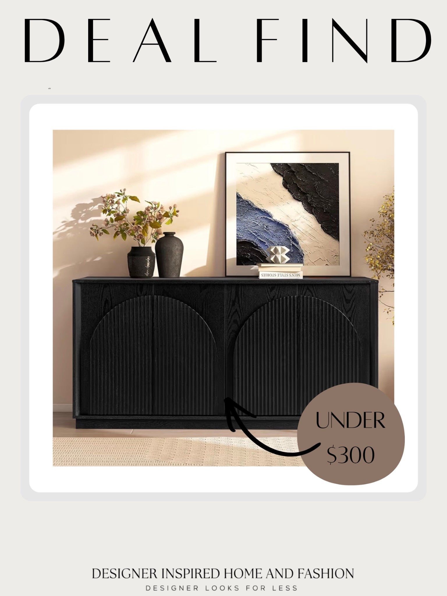 Beautiful modern sideboard on sale under $300! 

#LTKHome #LTKSaleAlert