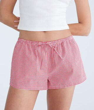 Gingham Poplin Boxer Shorts | Aeropostale