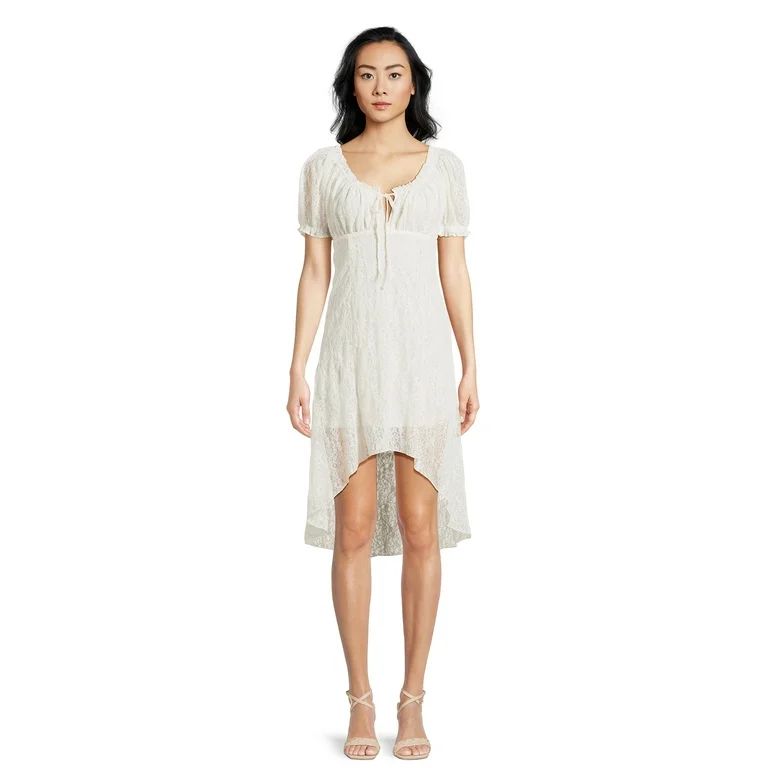 No Boundaries Juniors Lace Midi Dress | Walmart (US)