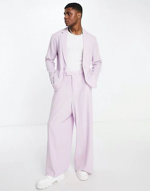 ASOS DESIGN suit in lilac crepe | ASOS | ASOS (Global)
