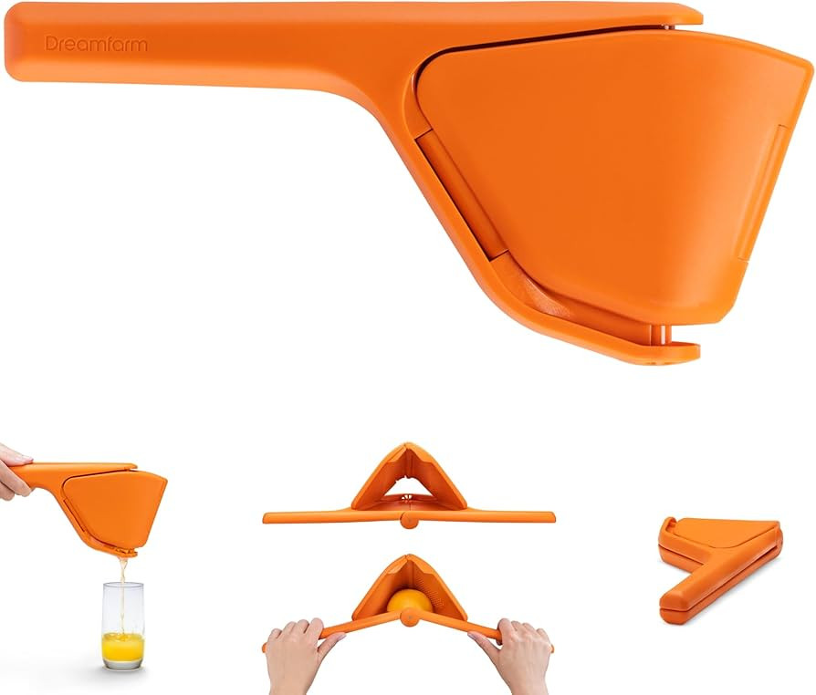 Dreamfarm Original Orange Fluicer Easy-Squeeze Fold-Flat Citrus Juicer - 11 Inch, Suits All Citru... | Amazon (US)