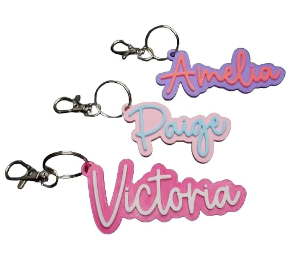 Personalized Nametag Keychain, Durable Luggage Tag, Bag Tag Customizable Colors, Waterbottle ID T... | Amazon (US)