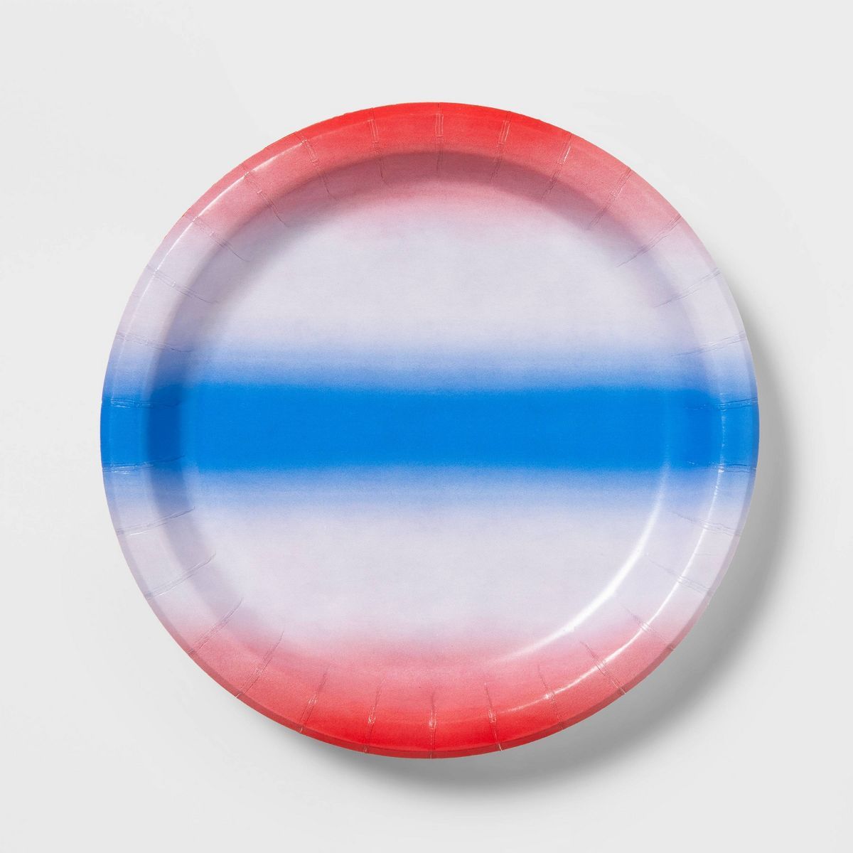 20ct 8.5" Paper Dinner Plate Ombre Red White & Blue - Sun Squad™ | Target