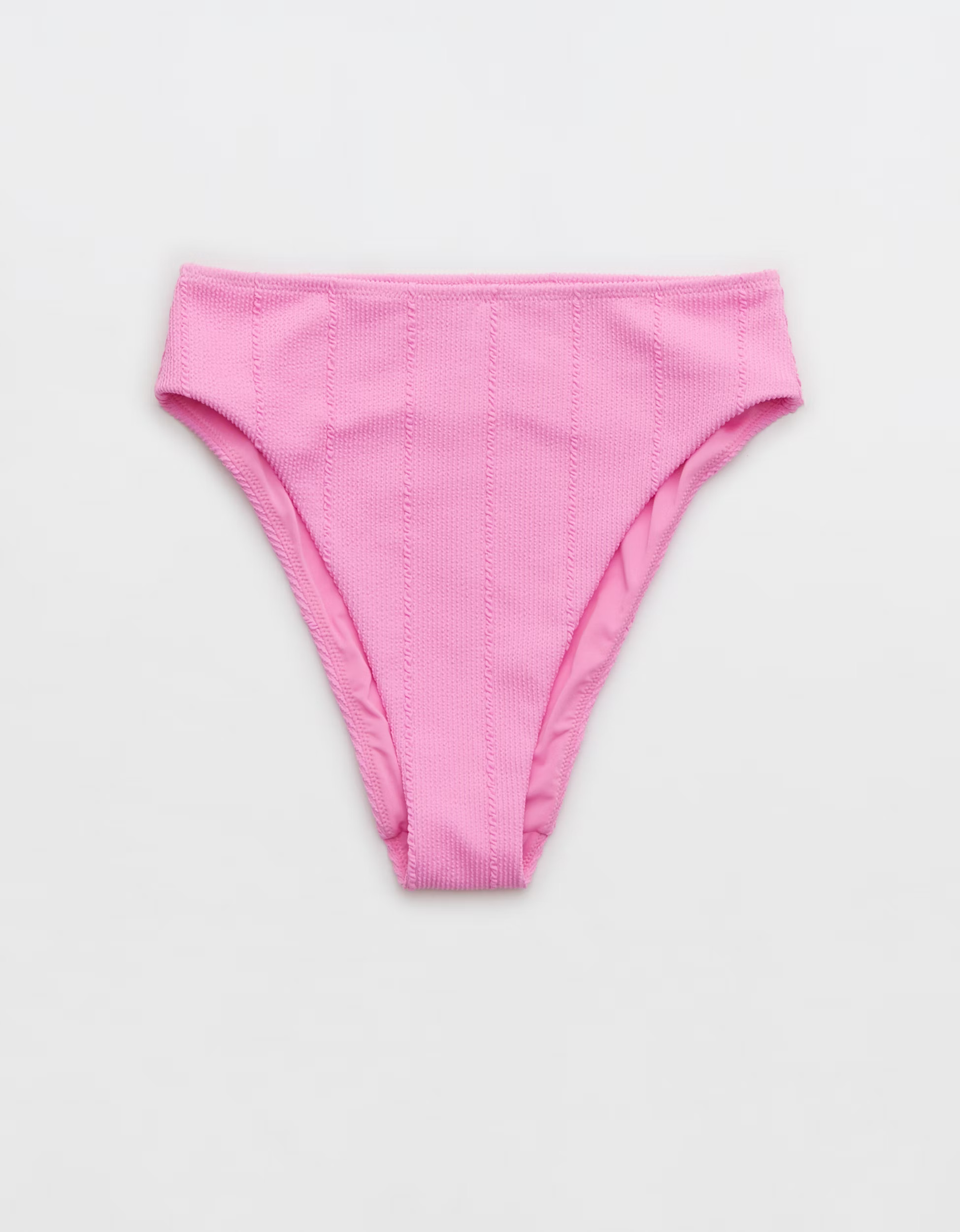 Aerie Crinkle High Cut Cheeky Bikini Bottom | American Eagle Outfitters (US & CA)
