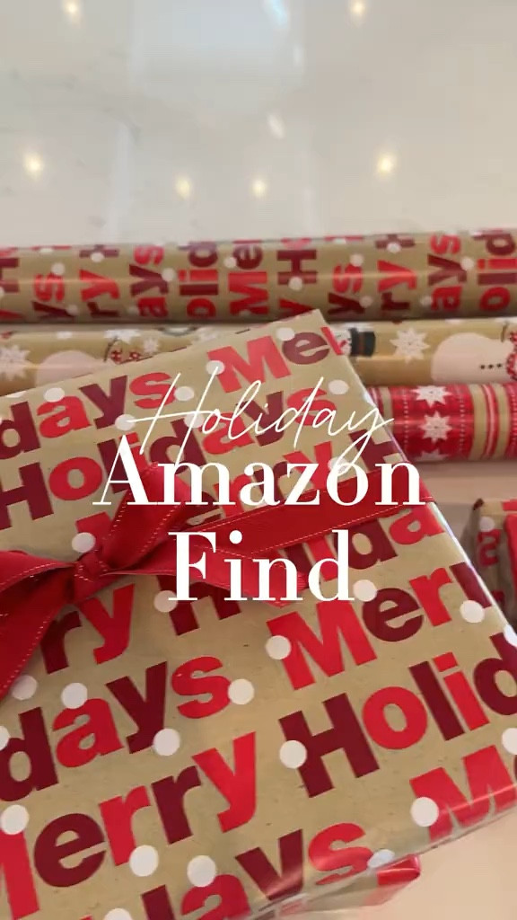 The cutest double sided wrapping paper! Christmas is in two weeks so it’s time to start wrapping all those presents! 

#LTKHome #LTKHoliday
