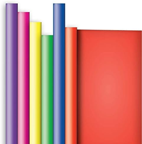 Jillson Roberts 6 Roll-Count All-Occasion Solid Color Gift Wrap Available in 10 Different Assortm... | Amazon (US)