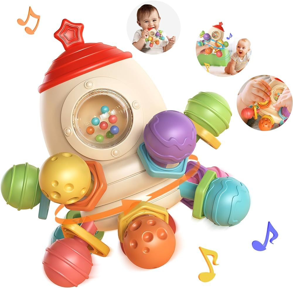 VATOS Montessori Sensory Toys, Baby Toys for 3-6+ Months, Baby Sensory Training Toys Fine Motor S... | Amazon (US)